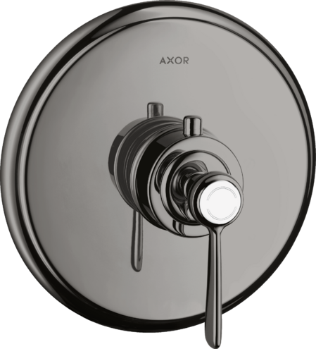 Купить купить термостат axor montreux, скрытого монтажа, с рычаговой рукояткой, полированный черный, хром арт. 16823330