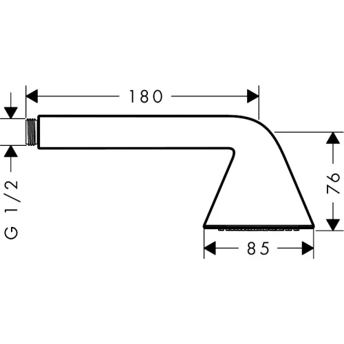 Купить купить ручной душ axor showers/front 85 1jet, шлифованная медь арт. 26025950