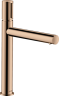 Купить купить смеситель для раковины axor uno select 200, с незапираемым сливным набором, полированное красное золото арт. 45013300