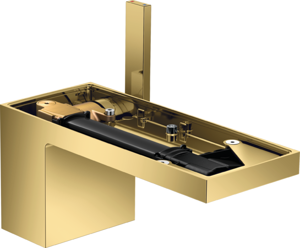Купить купить смеситель для раковины axor myedition 70 со сливным клапаном push-open без панели, полированное золото арт. 47012990