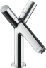 Купить купить смеситель axor starck organic для раковины с высотой излива 80 мм с двумя рукоятками со сливным гарнитуром, хром арт. 10030000
