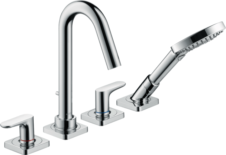 Купить купить смеситель на край ванны axor citterio m на 4 отверстия с рычаговыми рукоятками, хром арт. 34444000