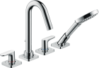 Купить купить смеситель на край ванны axor citterio m на 4 отверстия с рычаговыми рукоятками, хром арт. 34444000