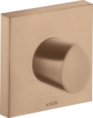 Запорный вентиль Axor Starck Organic, 120/120, скрытого монтажа, шлифованное красное золото арт. 12771310