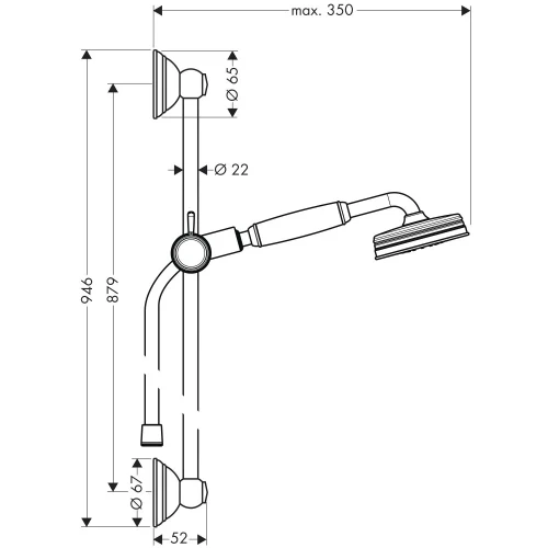 Купить купить душевой набор axor carlton 1/2, хром арт. 27947000