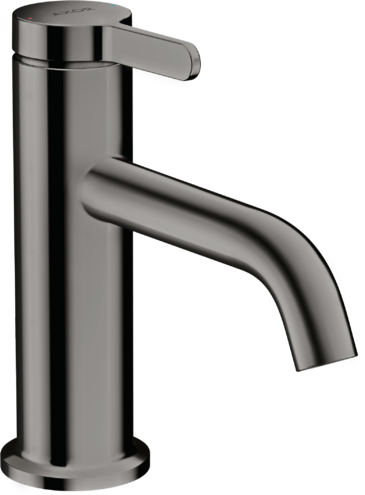 Купить купить смеситель для раковины axor one 70, с рычаговой рукояткой, со сливным гарнитуром, полированный черный, хром арт. 48001330