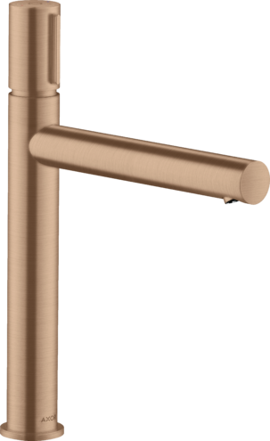 Купить купить смеситель для раковины axor uno select 200, с незапираемым сливным набором, шлифованное красное золото арт. 45013310