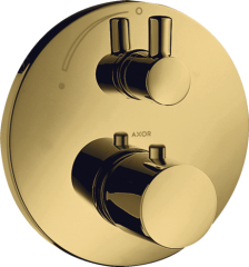 Термостат AXOR Uno с запорным вентилем, полированное золото арт. 38700990