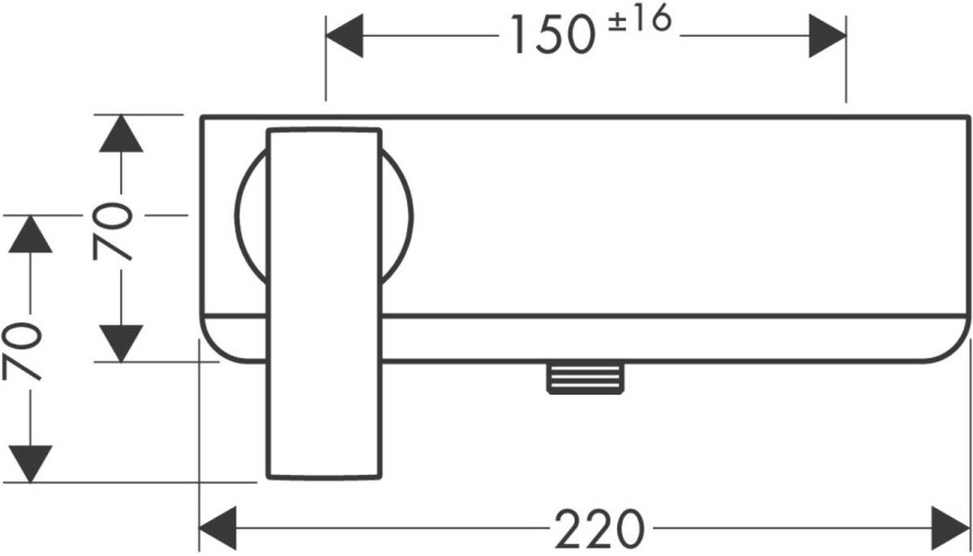 Купить купить смеситель для душа axor citterio внешнего монтажа с рычаговой рукояткой, матовое красное золото арт. 39600310