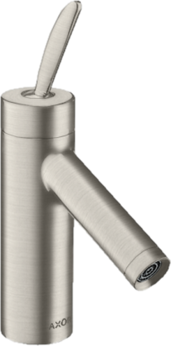 Купить купить смеситель для раковины axor starck 70, однорычажный, со сливным гарнитуром, сталь арт. 10010800