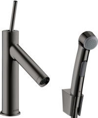 Смеситель для раковины и набор для биде Axor Starck 90, полированный черный, хром арт. 10300330