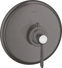 Термостат Axor Montreux, скрытого монтажа, с рычаговой рукояткой, шлифованный черный, хром арт. 16823340