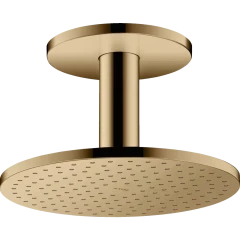 Верхний душ Axor ShowerSolutions, с потолочным подсоединением, 250 мм, 1 jet, полированная бронза арт. 35286130