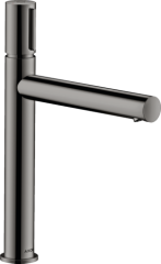 Смеситель для раковины AXOR Uno Select 200, с незапираемым сливным набором, полированный черный, хром арт. 45013330