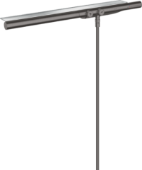 Термостат AXOR ShowerSolutions 800, комбинированного монтажа, шлифованный черный, хром арт. 45440340