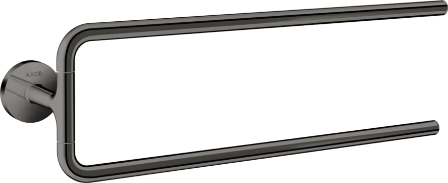 Купить купить полотенцедержатель двойной axor universal circular, полированный черный, хром арт. 42822330