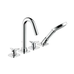 Смеситель AXOR Citterio M на край ванны с рукоятками в форме звезд и розетками 1/2, хром арт. 34446000