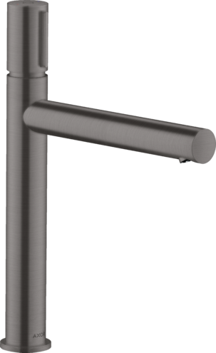 Купить купить смеситель для раковины axor uno select 200, с незапираемым сливным набором, шлифованный черный, хром арт. 45013340