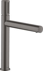 Смеситель для раковины AXOR Uno Select 200, с незапираемым сливным набором, шлифованный черный, хром арт. 45013340