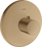 Купить купить термостат axor uno highflow скрытого монтажа, шлифованная бронза арт. 38715140