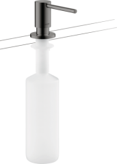 Диспенсер для жидкого мыла/лосьона AXOR Uno полированный черный, хром арт. 42818330