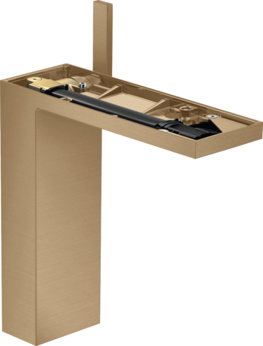 Купить купить смеситель для раковины axor myedition 230 со сливным клапаном push-open без панели, матовая бронза арт. 47022140