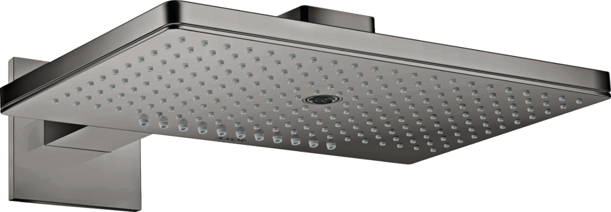Купить купить верхний душ axor showersolutions 460/300 3jet, с держателем, с квадратной розеткой, полированный черный, хром арт. 35282330