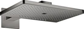 Купить купить верхний душ axor showersolutions 460/300 3jet, с держателем, с квадратной розеткой, полированный черный, хром арт. 35282330