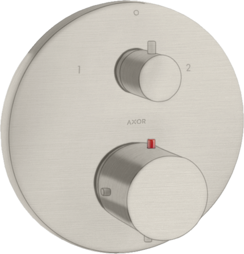 Купить купить термостат с запорным/переключающим вентилем axor starck, сталь арт. 10720800