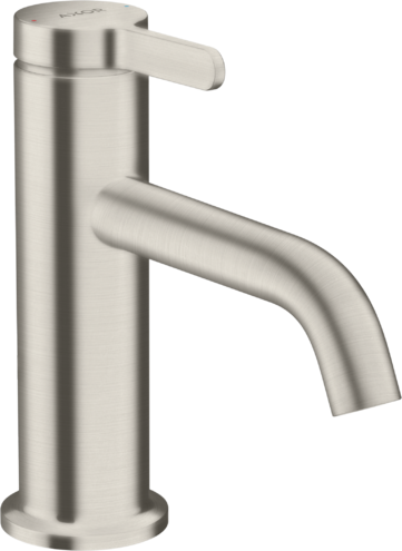 Купить купить смеситель для раковины axor one 70, с рычаговой рукояткой, со сливным гарнитуром, сталь арт. 48001800