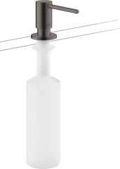 Диспенсер для жидкого мыла/лосьона AXOR Uno шлифованный черный, хром арт. 42818340