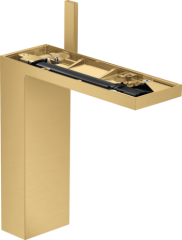 Смеситель для раковины AXOR MyEdition 230 со сливным клапаном Push-Open без панели, матовое золото арт. 47022250