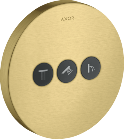 Купить купить вентиль axor showerselect для 3 потребителей, круглый, см, шлифованная медь арт. 36727950