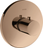 Купить купить термостат axor uno highflow скрытого монтажа, полированное красное золото арт. 38715300