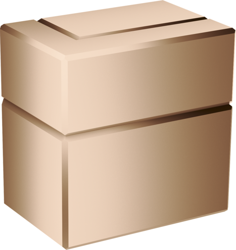 Купить купить запорный вентиль axor edge скрытого монтажа, полированное красное золото арт. 46770300