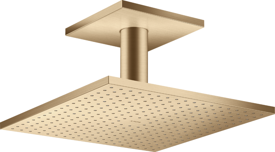 Купить купить верхний душ axor showersolutions 300/300 2jet, с потолочным подсоединением, матовая бронза арт. 35320140