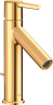 Купить купить смеситель для раковины axor starck 100, однорычажный, с рычаговой рукояткой, со сливным гарнитуром, полированное золото арт. 10007990