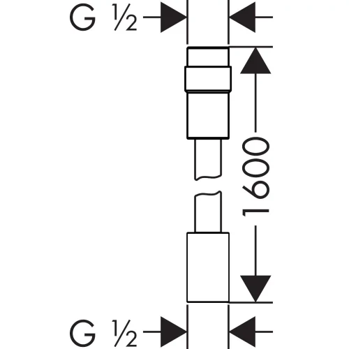 Купить купить душевой шланг axor металлический, с регулировкой напора воды, 1,6 м, полированный никель арт. 28128830