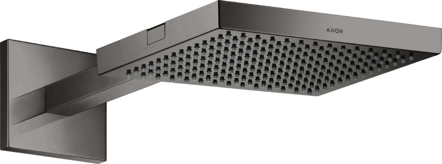 Купить купить верхний душ axor showersolutions 240/240 1jet, с держателем, полированный черный, хром арт. 10925330