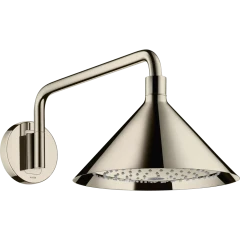 Верхний душ Axor Showers Front, 240, 2 jet, с держателем, полированный никель арт. 26021830