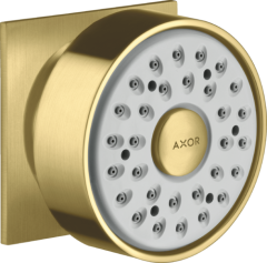 Боковая форсунка AXOR 1jet, квадратная, шлифованная медь арт. 28469950