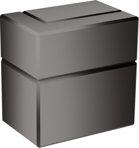 Купить купить запорный вентиль axor edge скрытого монтажа, полированный черный, хром арт. 46770330