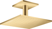 Купить купить верхний душ axor showersolutions 300/300 2jet, с потолочным подсоединением, матовое золото арт. 35320250