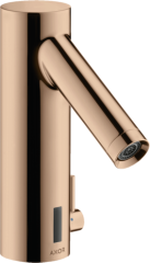 Смеситель для раковины электронный Axor Starck 90, с регулировкой температуры, питание от батареек, полированное красное золото арт. 10101300