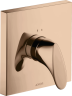 Купить купить смеситель для душа axor starck organic, однорычажный, скрытого монтажа, полированное красное золото арт. 12605300