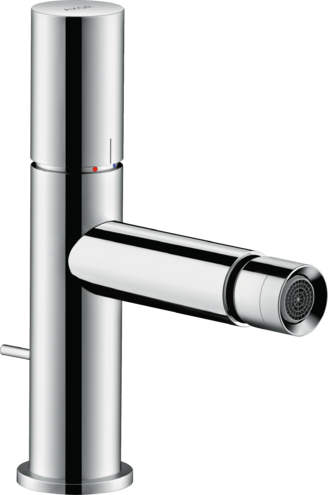 Купить купить смеситель для биде axor uno с рукояткой zero со сливным гарнитуром, хром арт. 45200000