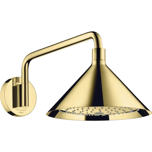 Купить купить верхний душ axor showers front, 240, 2 jet, с держателем, полированная медь арт. 26021930