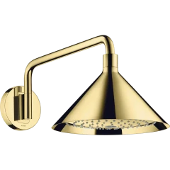 Верхний душ Axor Showers Front, 240, 2 jet, с держателем, полированная медь арт. 26021930