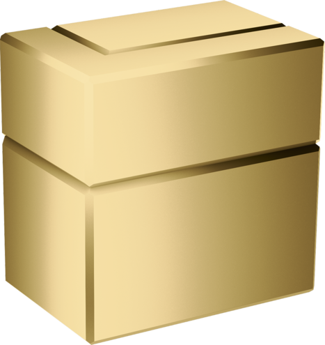 Купить купить запорный вентиль axor edge скрытого монтажа, полированное золото арт. 46770990