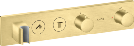 Купить купить термостат axor showersolutions select 460/90, для 2 потребителей, скрытого монтажа, шлифованная латунь арт. 18355950